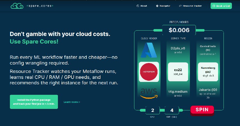 Spare Cores: Run DS/ML/AI Workloads Faster, Cheaper, and with Less Hassle