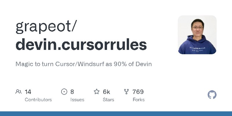 GitHub - grapeot/devin.cursorrules: Magic to turn Cursor/Windsurf as 90% of Devin