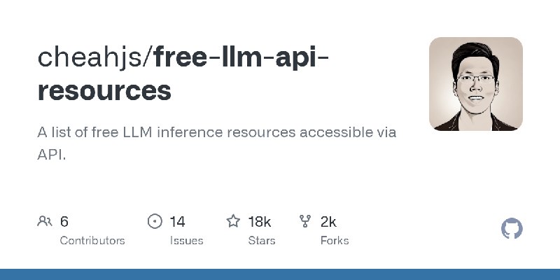 GitHub - cheahjs/free-llm-api-resources: A list of free LLM inference resources accessible via API.