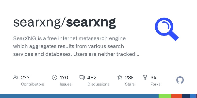 GitHub - searxng/searxng: SearXNG is a free internet metasearch engine which aggregates results from various search services and…