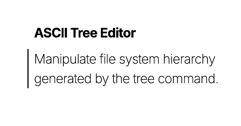 ASCII Tree Editor