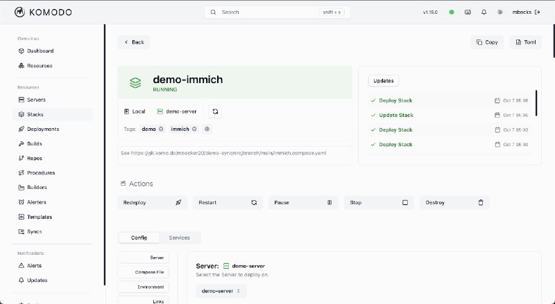 Komodo - 跨服务器软件构建和部署工具