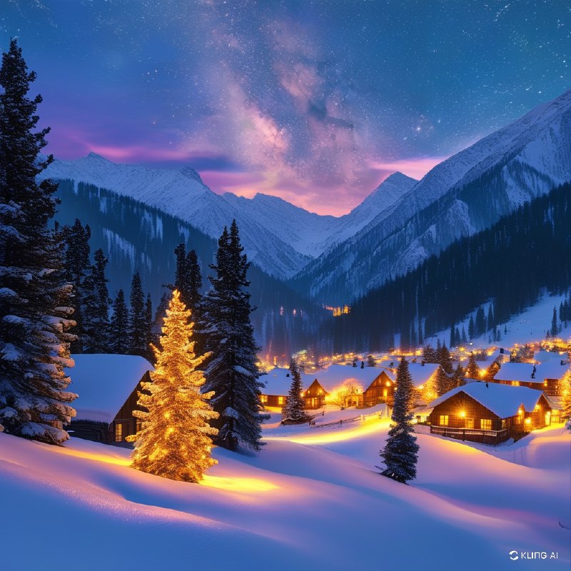 #Bing_Wallpaper"神秘的黄昏降临鹿谷，犹他州帕克城，这是一片迷人的冬季仙境