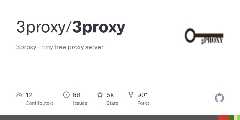GitHub - 3proxy/3proxy: 3proxy - tiny free proxy server