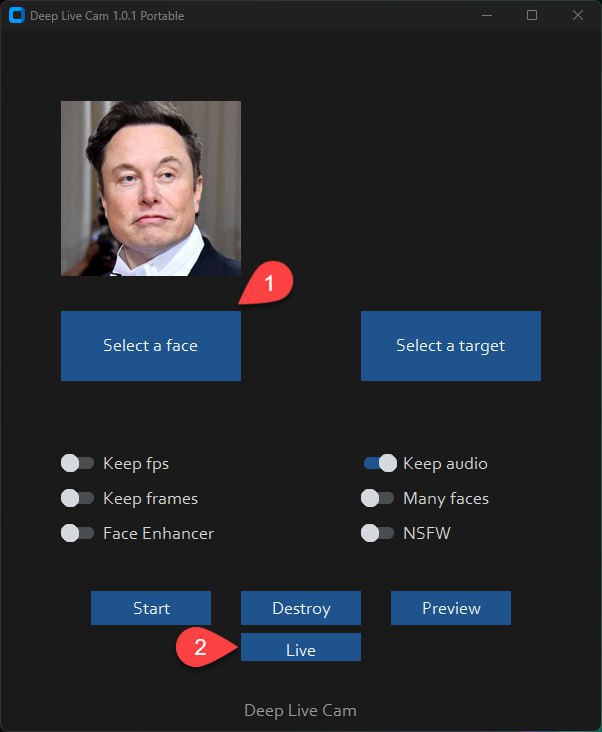 #AI #Image #Video #GitHub #ToolDeep Live Cam很火的AI 换脸工具，只需一张图片，即可进行高质量的实时人脸替换，还支持视频深伪、人脸增强、多脸处理等，多平台支持，适用于视频制作、动画创作等场景，完全免费