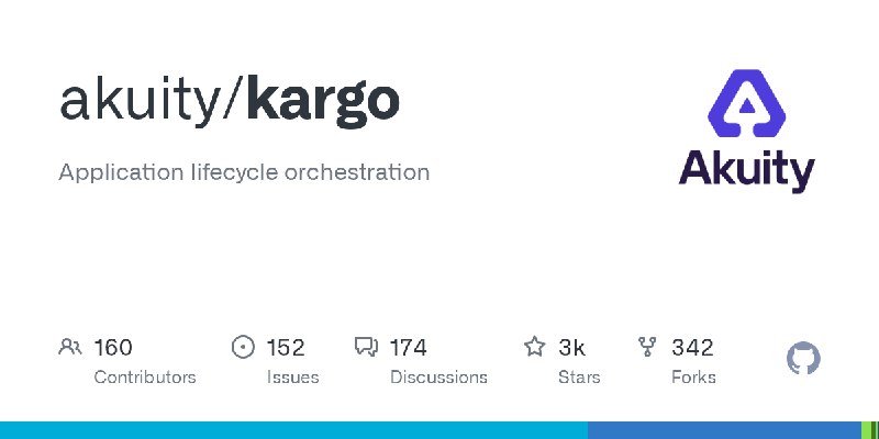 GitHub - akuity/kargo: Application lifecycle orchestration
