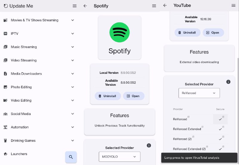 Update Me - Android 破解软件应用商店