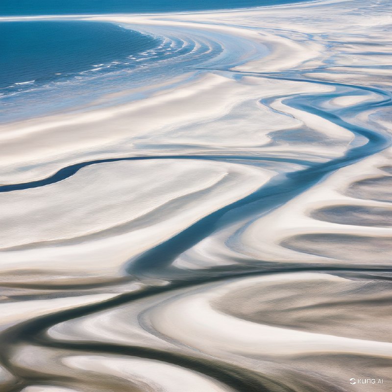 #Bing_Wallpaper“德国石勒苏益格-荷尔斯泰因瓦登海国家公园，这片宁静而未被触及的自然天堂呈现出令人叹为观止的空中景观