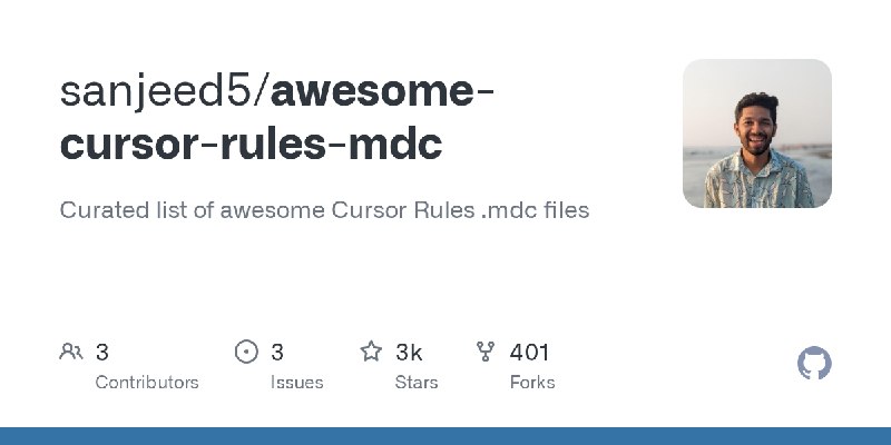 GitHub - sanjeed5/awesome-cursor-rules-mdc: Curated list of awesome Cursor Rules .mdc files