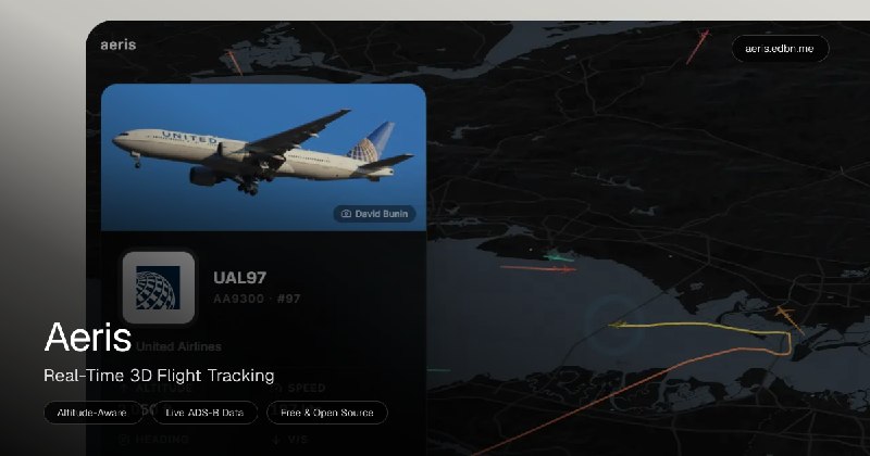 Aeris — Real-Time 3D Flight Tracking
