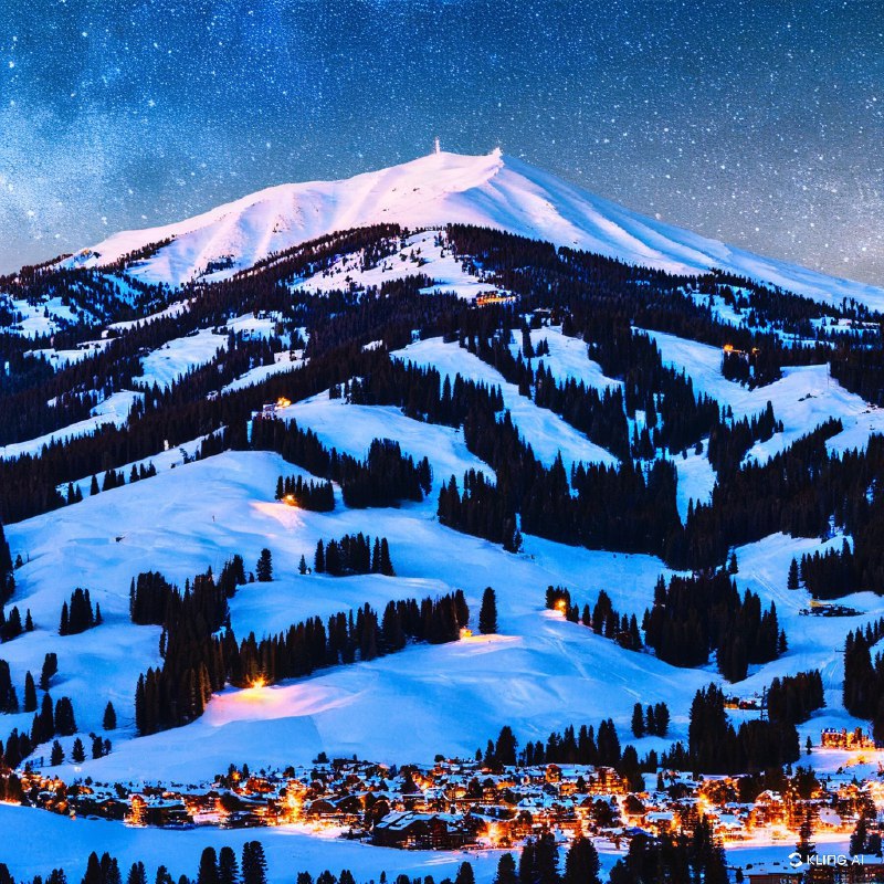 #Bing_Wallpaper"神秘的黄昏降临鹿谷，犹他州帕克城，这是一片迷人的冬季仙境