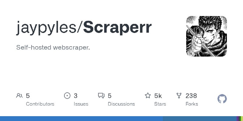 GitHub - jaypyles/Scraperr: Self-hosted webscraper.
