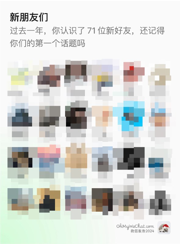 嗨，好久不见~正式介绍一下最近在做的新作品 OhMyWeChat，这是一个为微信设计的备份阅读器，具体用法是：备份你的 iPhone 到电脑上，得到一个备份文件夹，然后在 OhMyWeChat 里打开这个文件夹