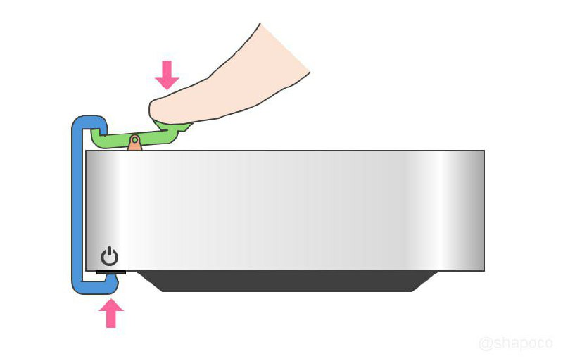 新 Mac mini 电源开关配件🤣