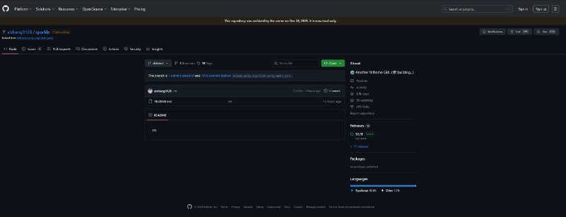 第三方 Mihomo GUI「Sparkle」作者疑似失联，GitHub 仓库清空知名第三方 Mihomo GUI「Sparkle」项目突发异常，有消息称其作者疑似被中国警方控制（尚未获官方证实）